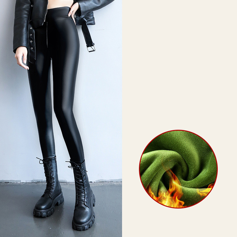 Cashmere Leather Trousers For Women To Wear Matte Leather Mediumthick Xl - Shop at LoveMi