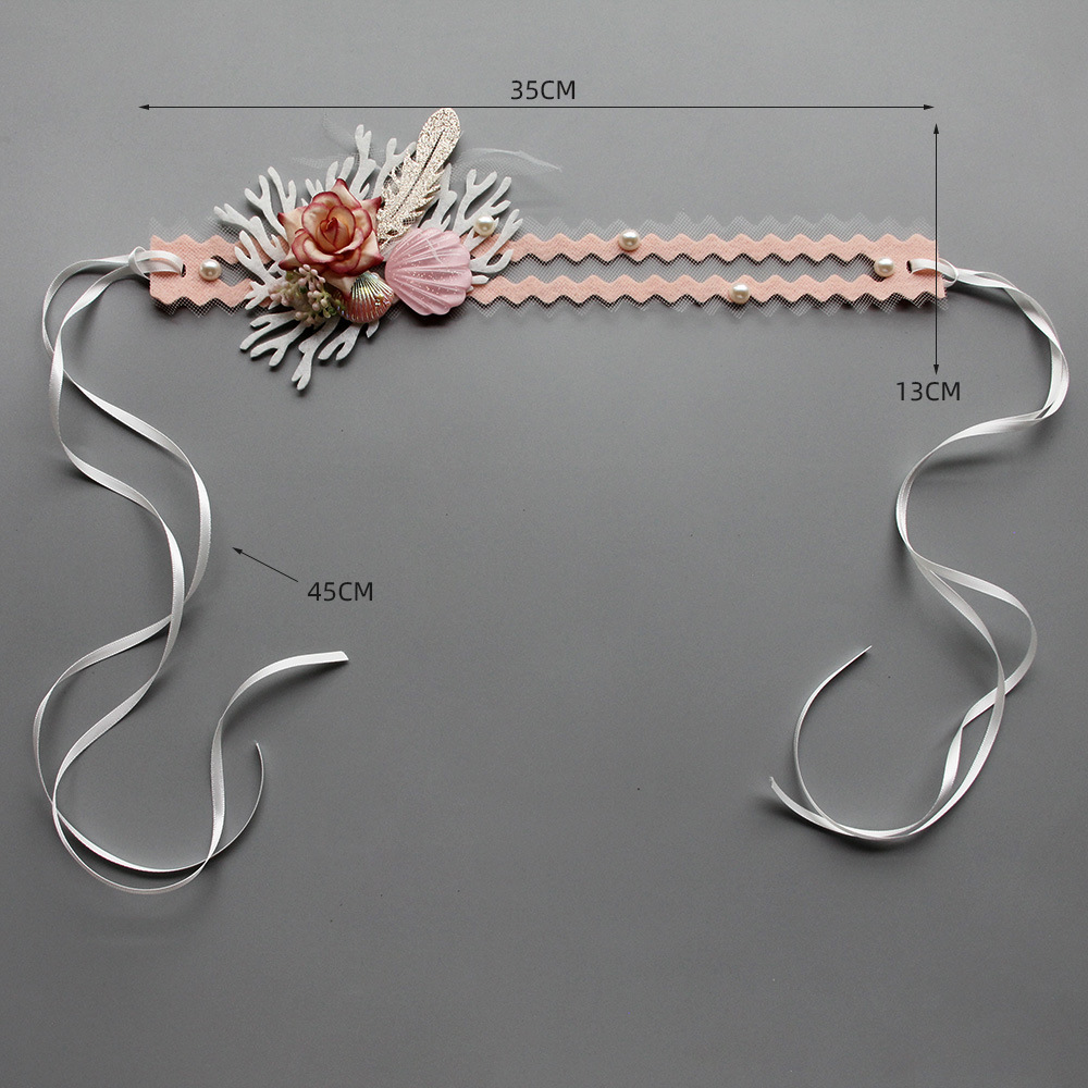 Photo Flower Shell Hair Heading Jewelry