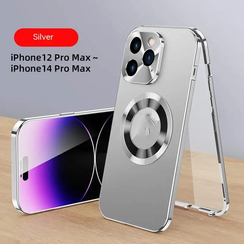 Glass Shell Metal Magnetic All-inclusive Drop-resistant Phone