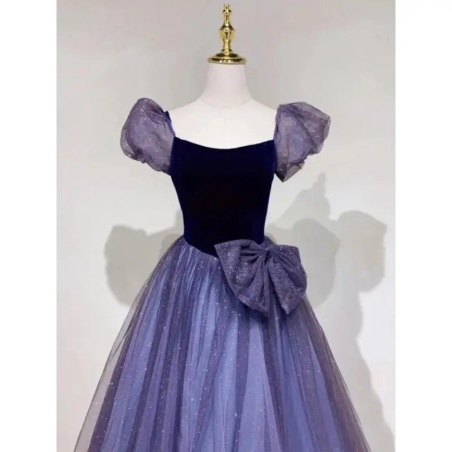 Evening Dresses For Banquets With Light Luxury Temperament Purple - Shop at LoveMi