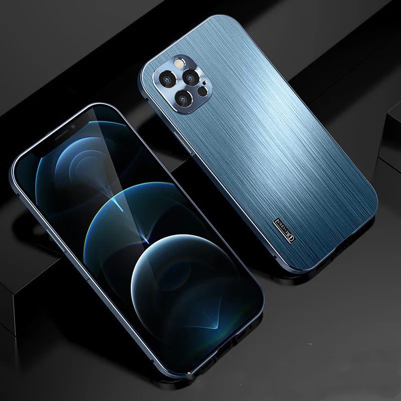 Suitable For All Inclusive Metal Shatter Resistant Brushed Sleeves For Mobile Phone Cases – image 3