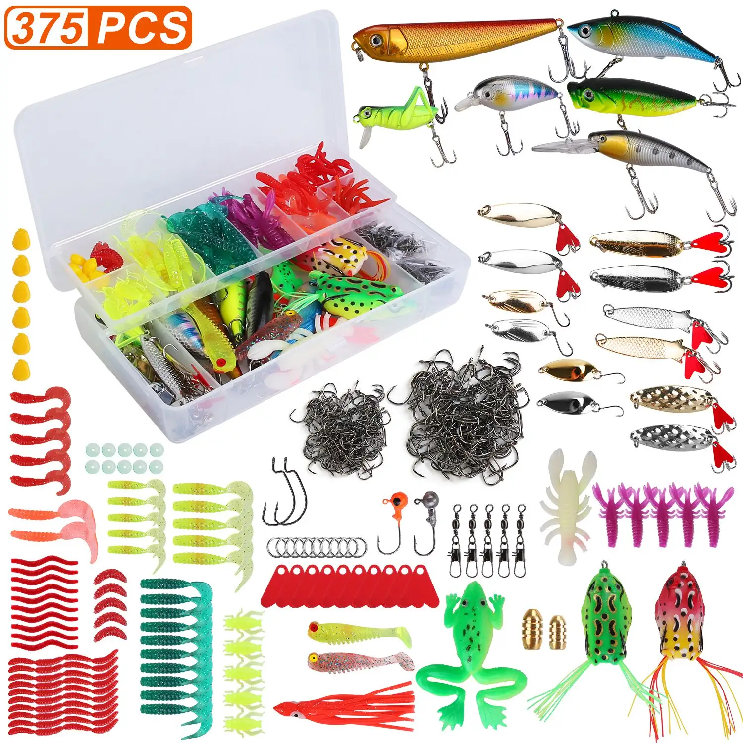 Fishing Baits And Tackle Box Saltwater Freshwater