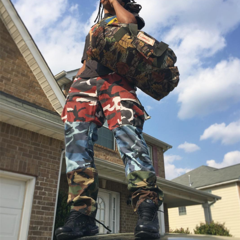 Men's Fashion Hip-hop Camouflage Overalls