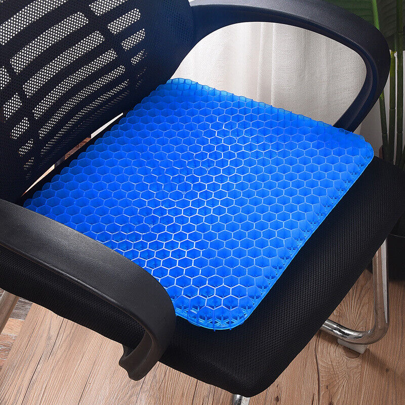 Honeycomb Breathable Gel Seat Cushion Cooling Double Thick Egg Sitting Pad Mat — image 9