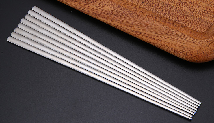 Title 10, Stainless steel chopsticks Korean style solid f...