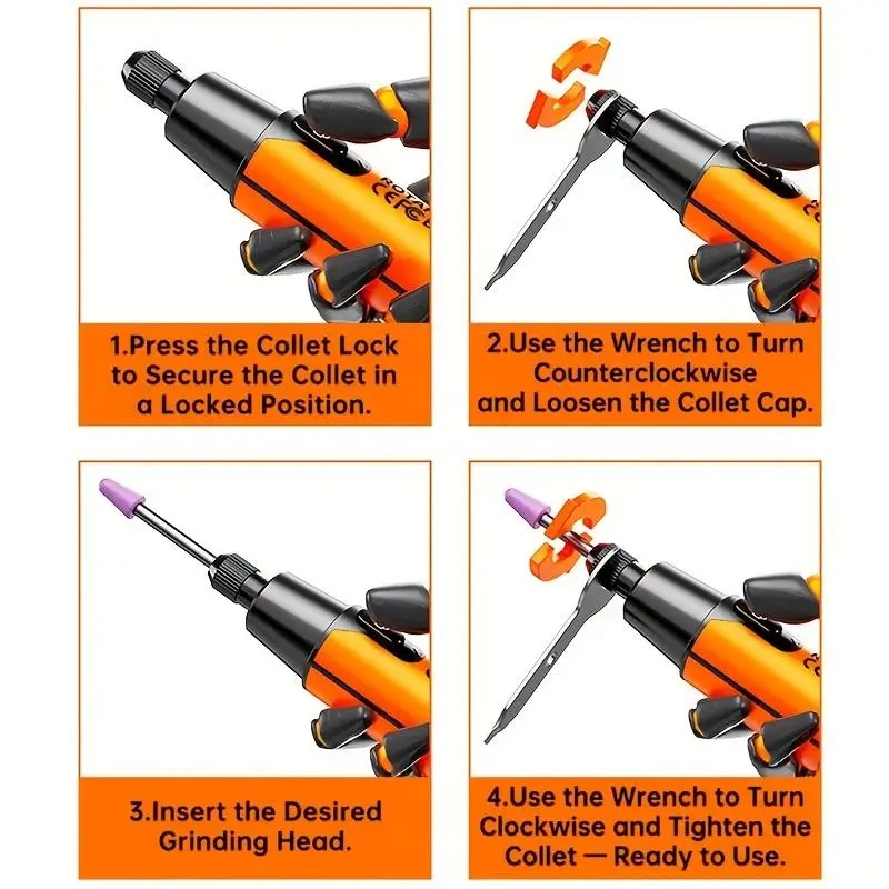 Electric Mini Engraving Pen Cordless Rotary Tool With LED Display Complete Kit — image 11
