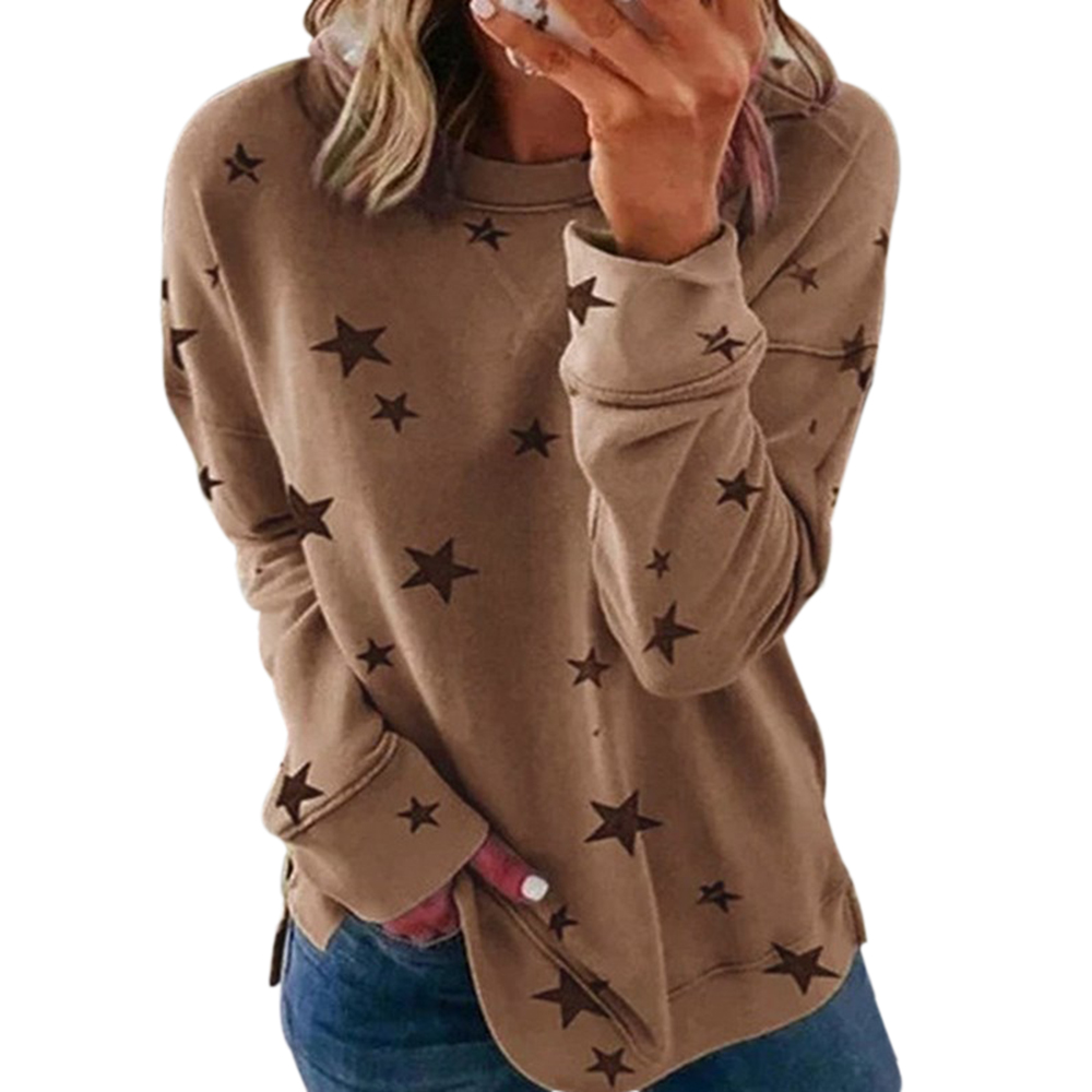 Title 5, Ladies Printed Long Sleeve Sweatshirt