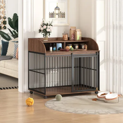 The Wooden Kennel Kennel Is Suitable For Large Medium sized Dogs Brown - Shop at LoveMi
