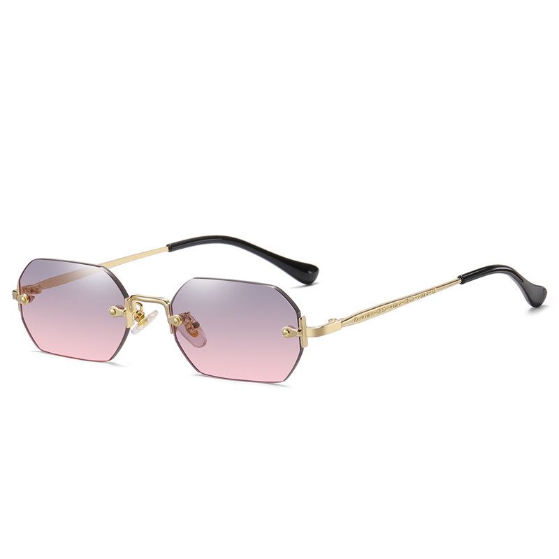 Title 7, Personalized Fashion Polygon Rimless Sunglasses