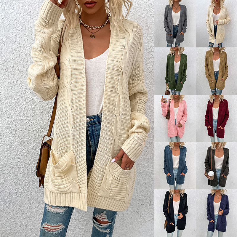 Title 2, Sweter drizzle Twist Cardigan damski średniej d...