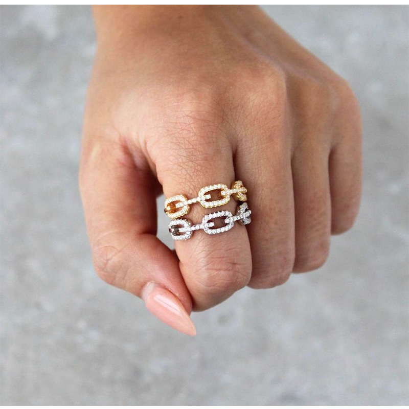Temperament Chain Ring Fashionable Three-dimensional Buckle