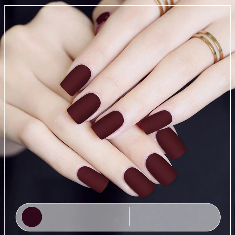 Matte matte nail polish - Red Wine