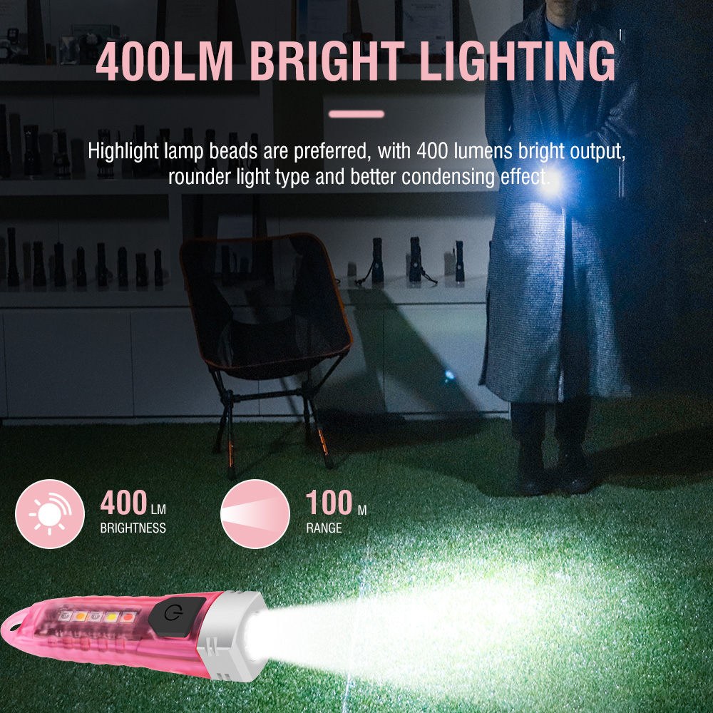 Mini Small Pocket LED Flashlight Torch Keychain Work Light