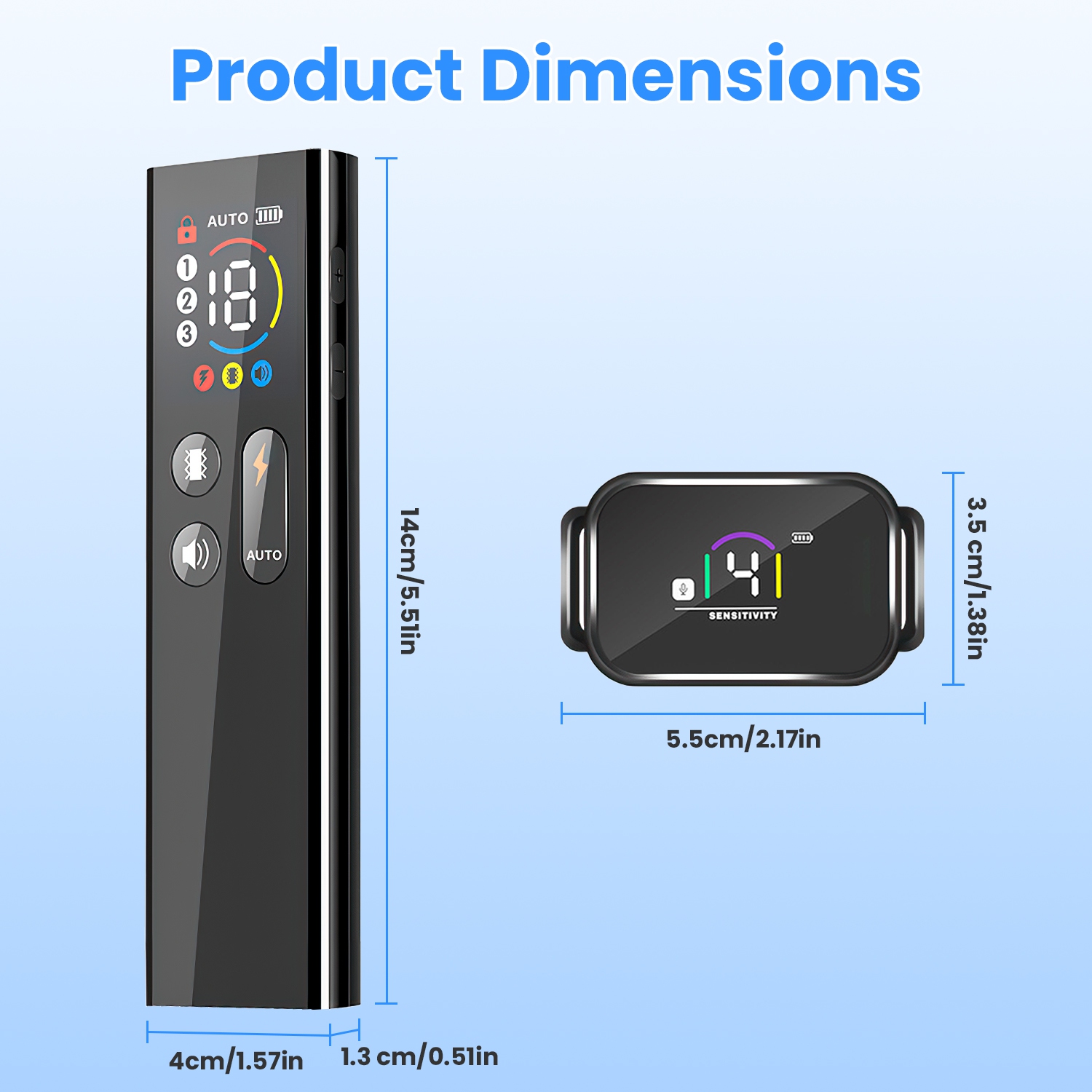 1Pc 2 In 1 Dog Shock And Bark Collar Dog Training Collar With Remote Rechargeable IP68 Waterproof With 3 Channels For Medium And Small Dogs — foto 17