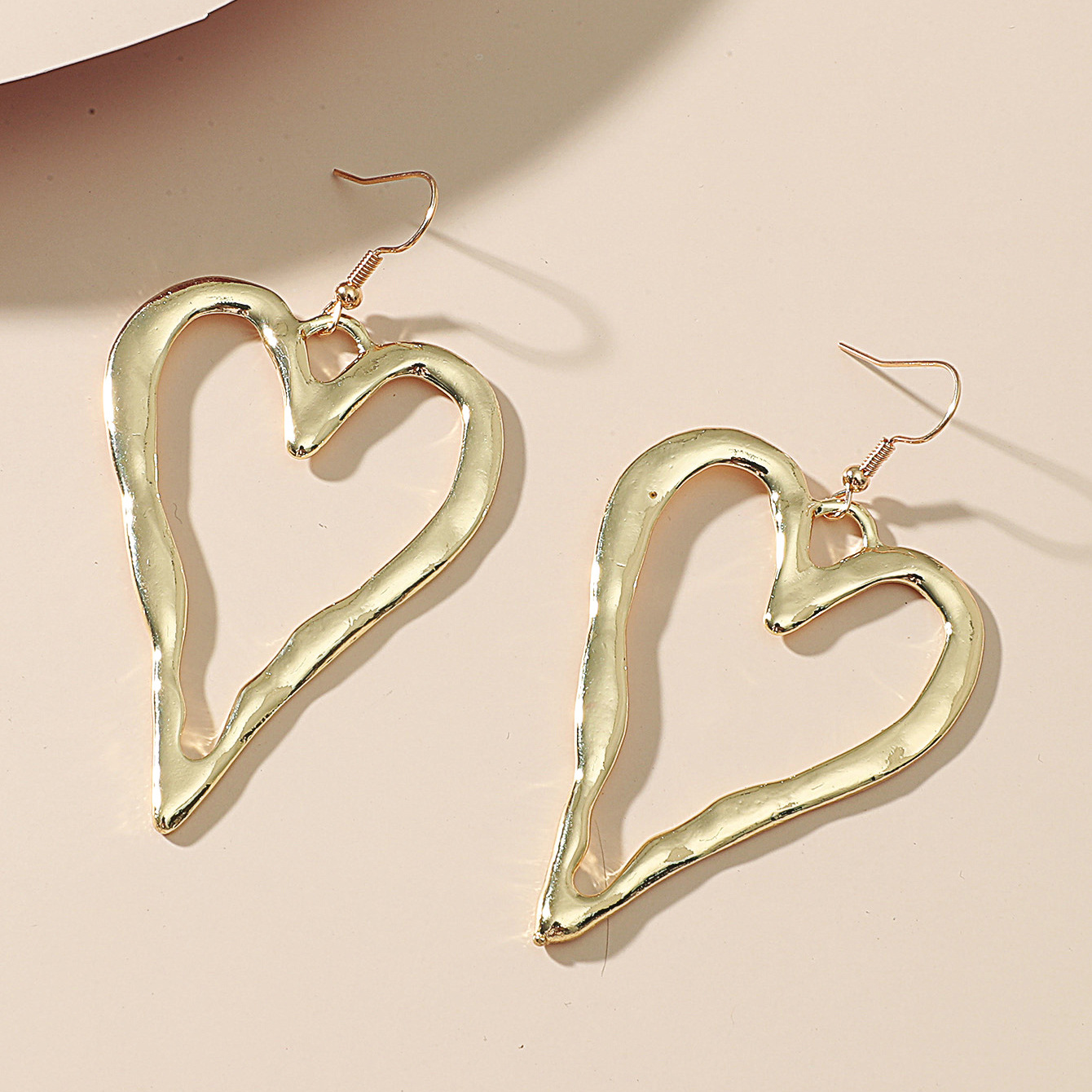 Title 4, Irregular With Personality Love Heart Earrings ...