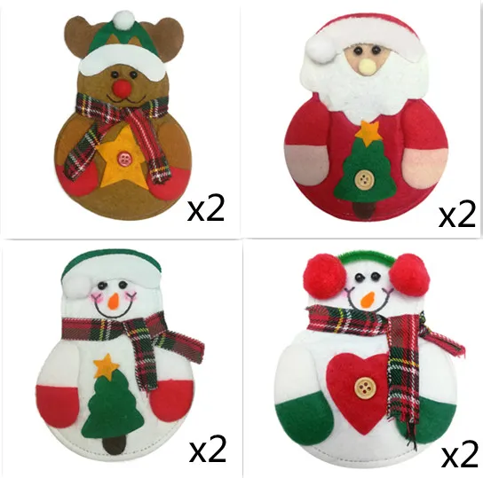 Christmas decorations, Christmas decorations, dining table, Christmas cutlery, Christmas Little Snowman and knives and forks Set - Shop at LoveMi