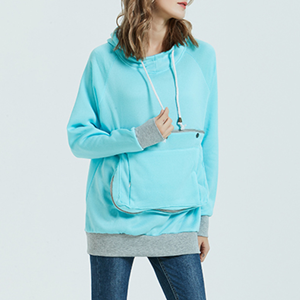 Title 9, Solid color big pocket sweater