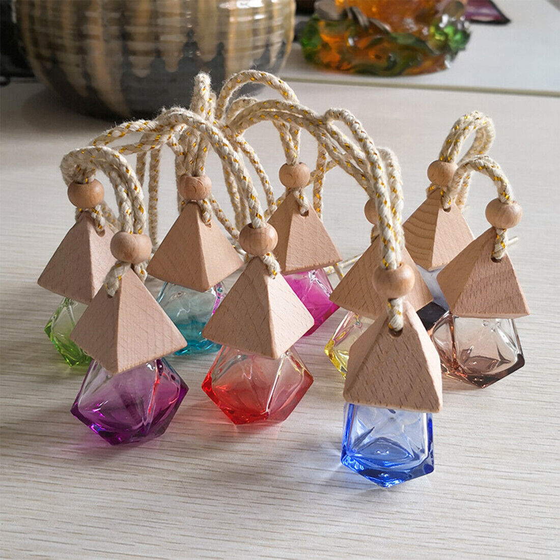 NEW 20x Hanging Empty Car Mini Perfume Bottle Diffuser Air Freshner Gadget... 5