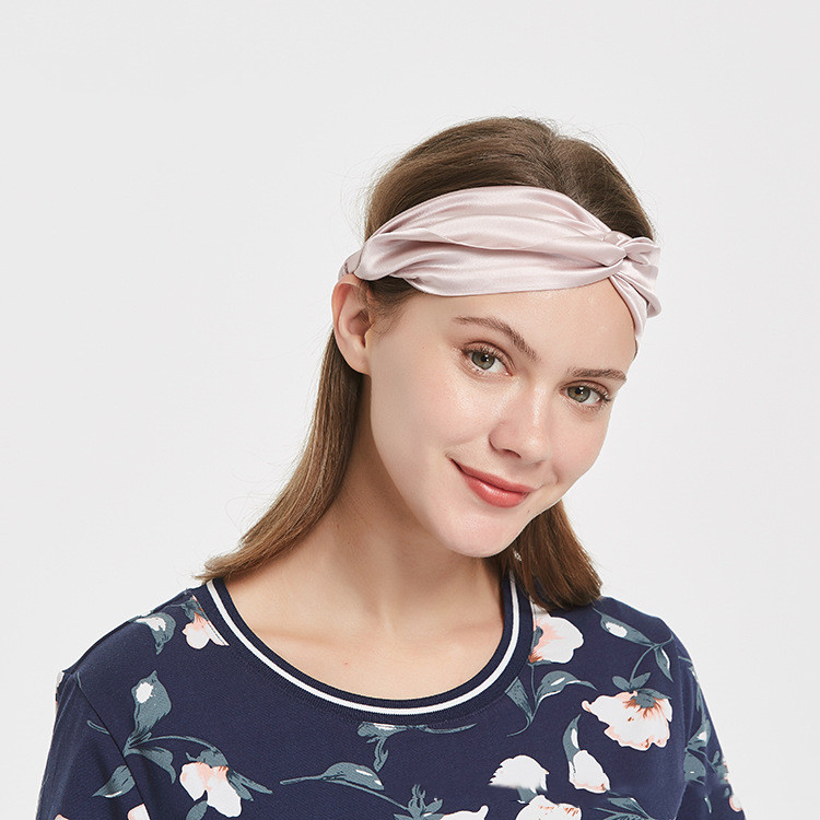 Silk Headband Embellished With  Silk Fabric