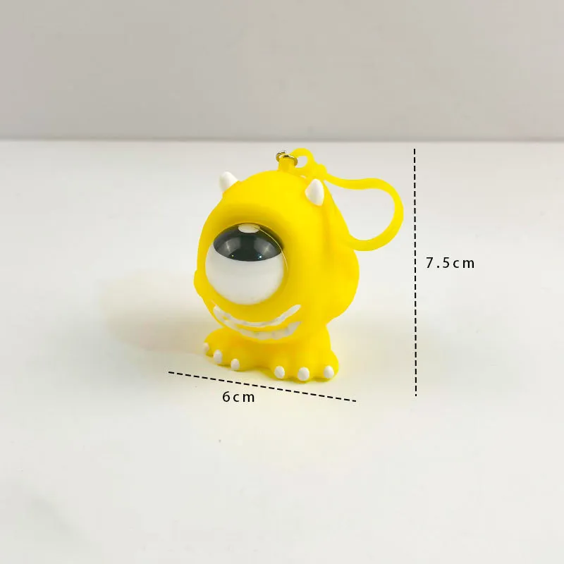 Creative Lovely Key Buckle Decompression Toy - Yellow