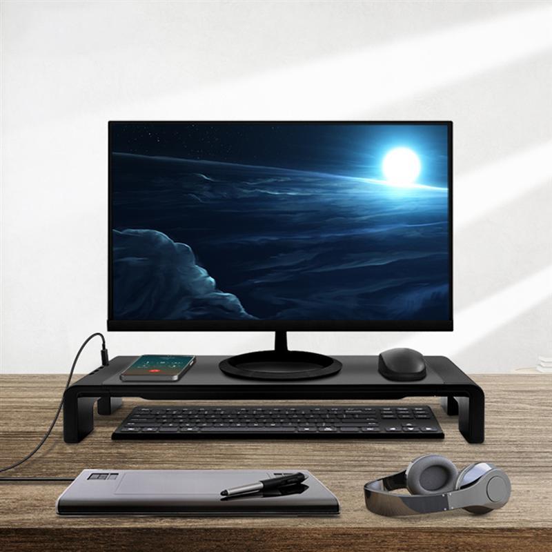 Laptop Monitor With Raised Frame USB Charging Foldable Table - Image 2