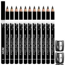 12Pc Black Eyeliner Set