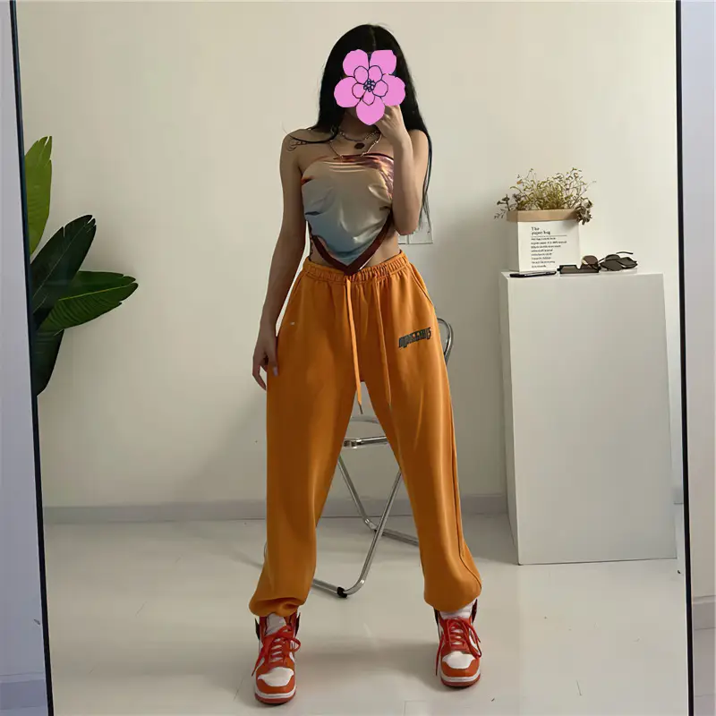 Athletic Women's Loose-fitting Printed Sweatpants
