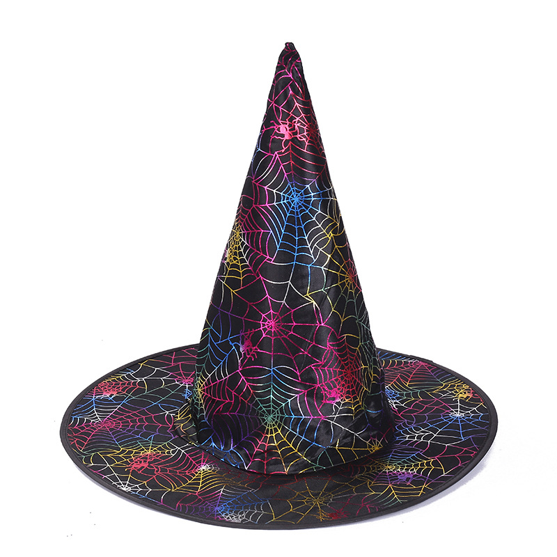 Title 3, Colorful Bronzing Pointed Widened Brim Witch Wi...