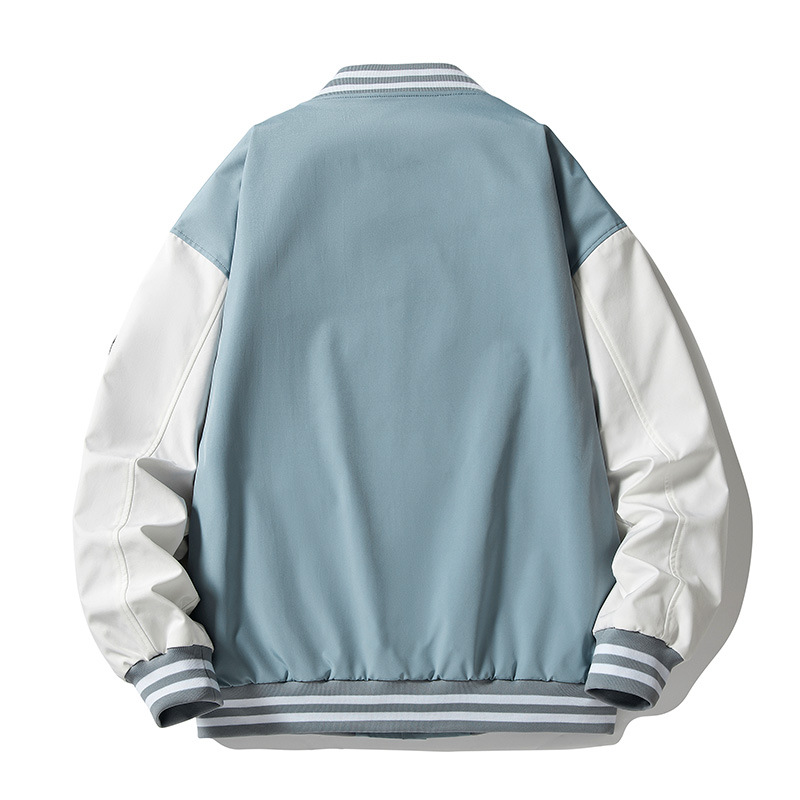 Loose Baseball Uniform Sports Student Casual Color Matching Top