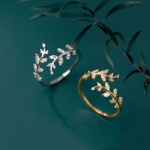 Branch Ring for Woman Fashion Spring Summer Jewelry