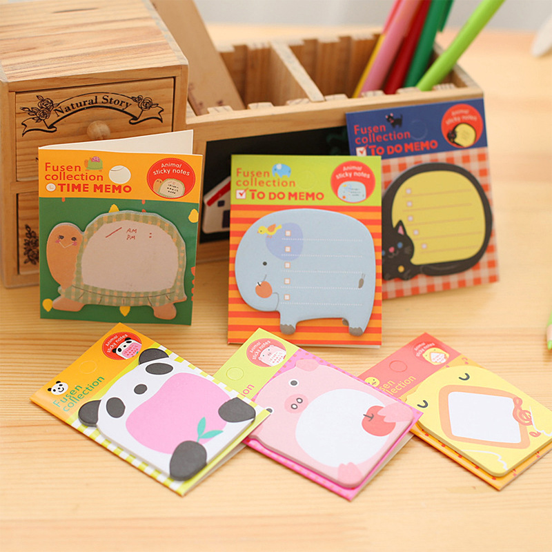Stationery Cute Animal Panda Happy Cartoon Creative Memo Pad Office