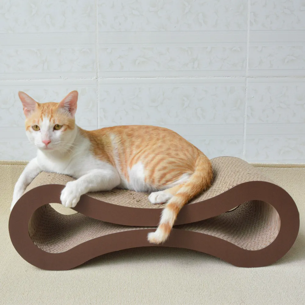 Home Simple Corrugated Cat Scratch Board - Coffee