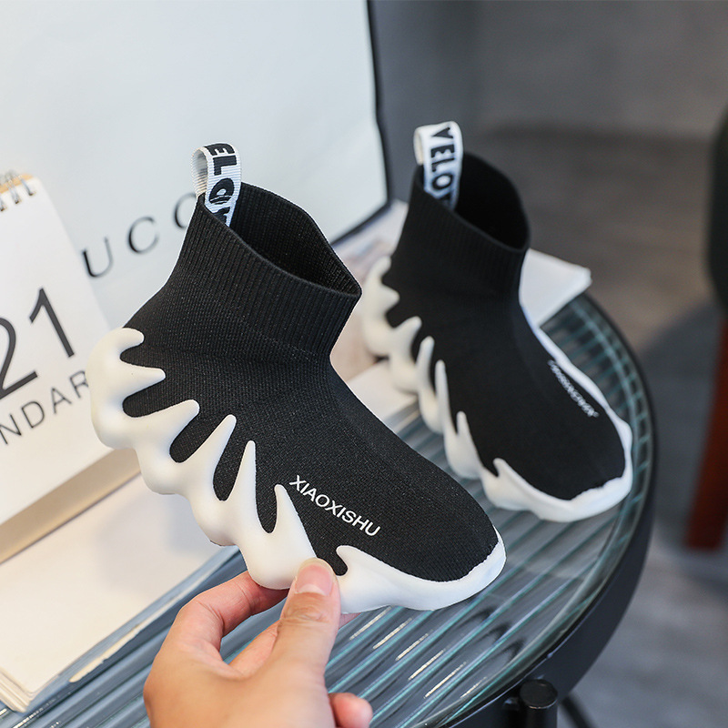 Children's Korean Style Breathable Knitted Socks Casual Sneakers