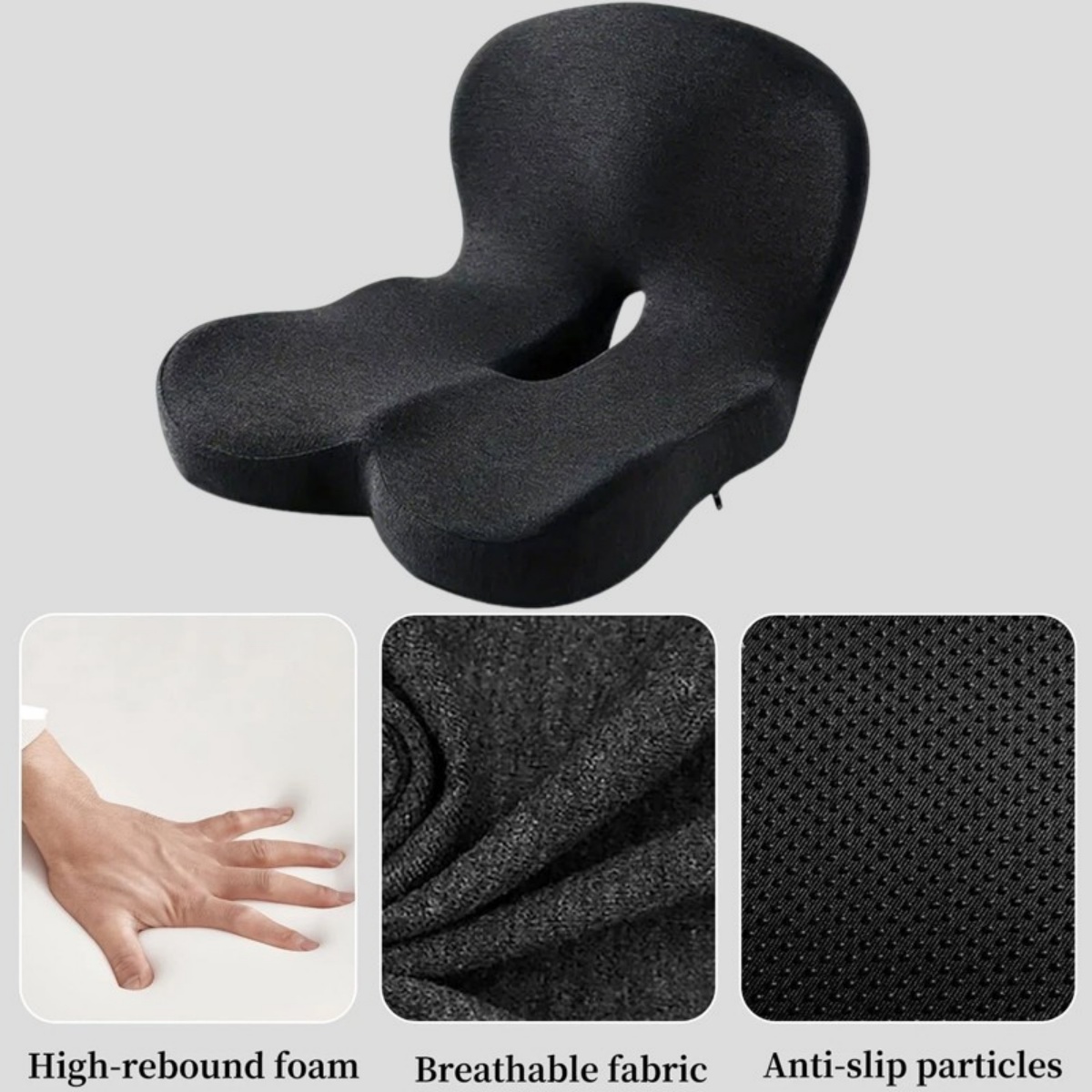 Memory Foam Seat Back Pain Support Booster Cushion Chair Car Pillow Lumbar — image 7