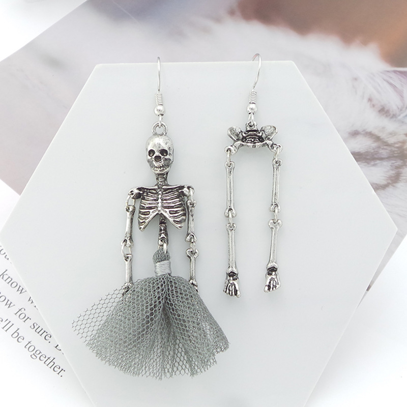 Fashion Skull Earrings Personality Human Body Earrings Women