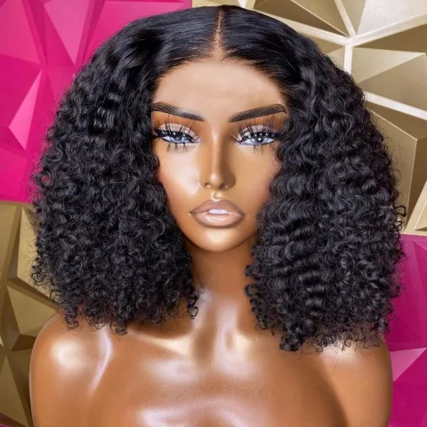 Sunper Queen Short Bob Wig Jerry Curly Human Hair
