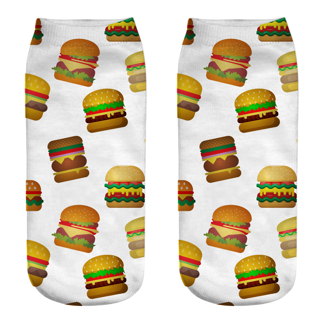 Title 13, Hamburger fries series 3D printing socks