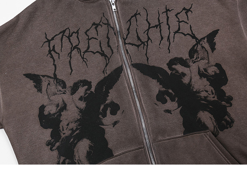 Women's Loose Street Sports Zippered Cardigan Jacket