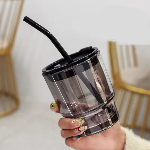 Creative Portable Bamboo Cup With Lid Straw Glass 9 Style - Shop at LoveMi