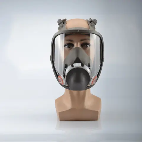 Rubber Large Vision Gas Full Mask MF16