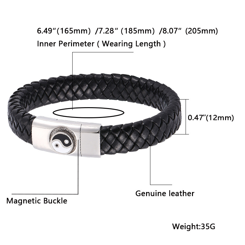 Gossip Magnet Clasp Stainless Steel Personality Bracelet