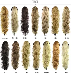 European And American Wig Female Chemical Fibre Ponytail Grab Clip Wavy Long Curly - Stylef27.613 - View 1