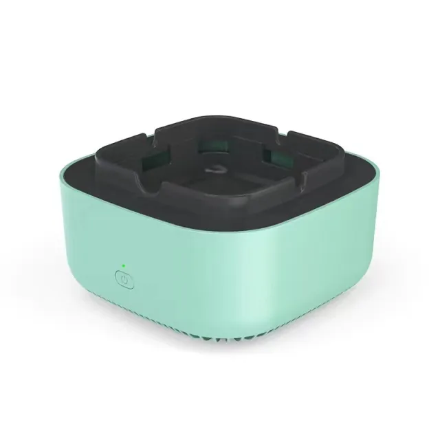 Smoke Removal Air Purification Ashtray Anion Purification Practical Automatic Purifier Ashtray Portable Gadgets For Car Ashtray Square Green - Shop at LoveMi
