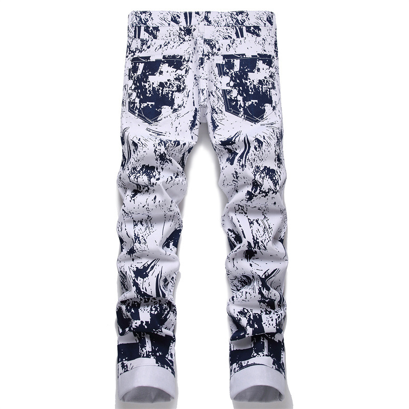 Title 2, Mens Jeans Digital Printed Cotton Trousers, co...