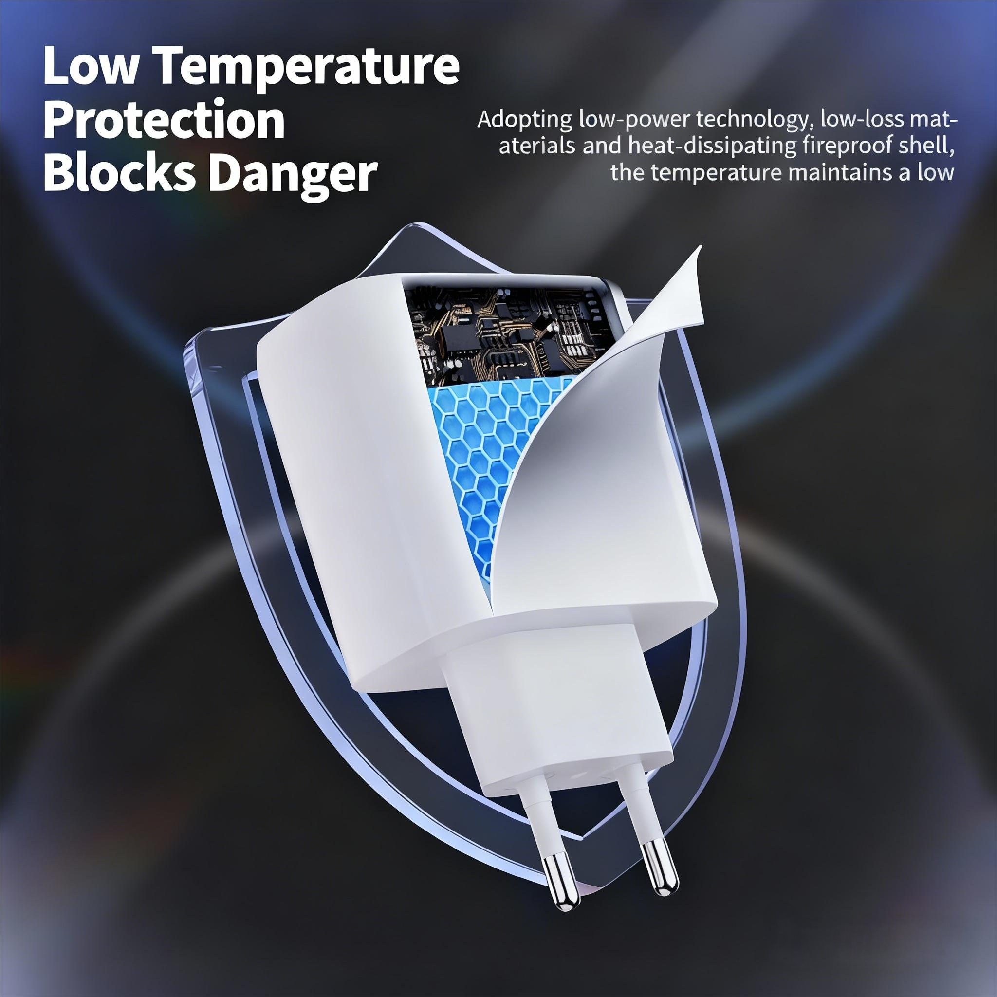 2C1A Charger Comes With A 4-in-1 Data Cable