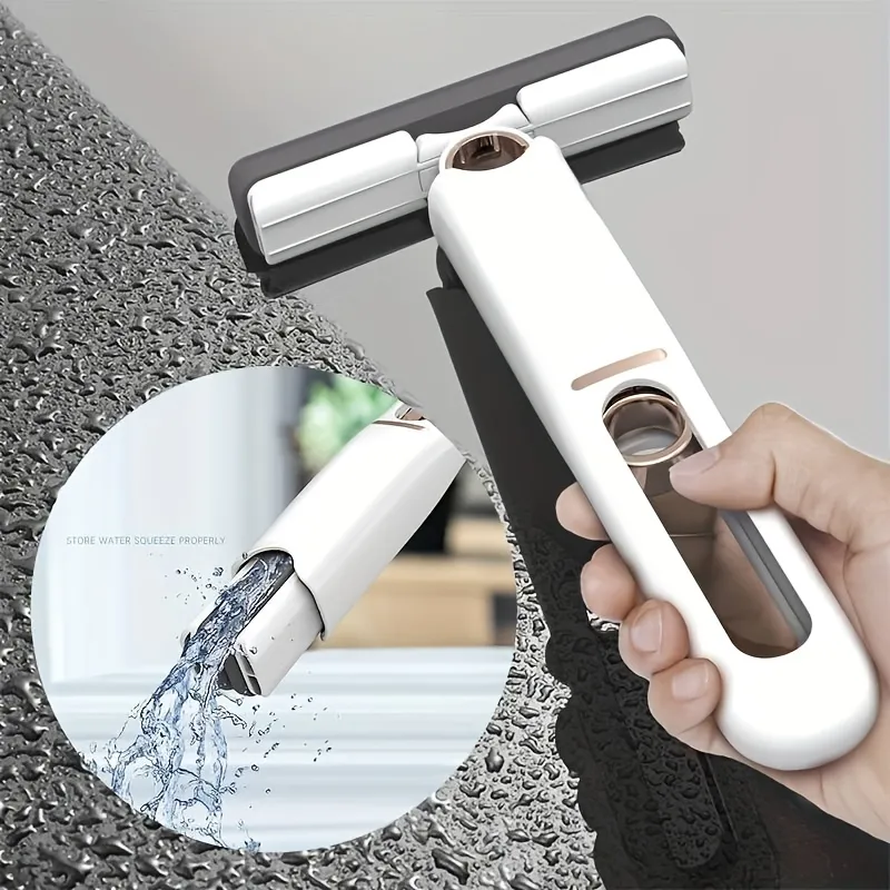 New Portable Self-NSqueeze Mini Mop, Lazy Hand Wash-Free Strong Absorbent Mop Multifunction Portable Squeeze Cleaning Mop Desk Window Glass Cleaner Kitchen Car Sponge Cleaning Mop Home Cleaning Tools – image 8