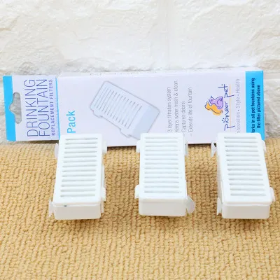 Pet Drinking Fountain Cat Feeding Water Flowing Fountain T Shaped Filter Element 3Pcs - Shop at LoveMi