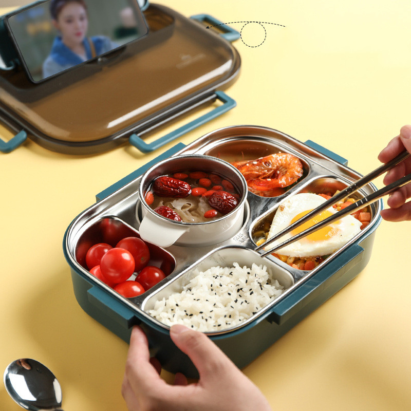 Title 5, Stainless Steel Primary School Lunch Box Studen...