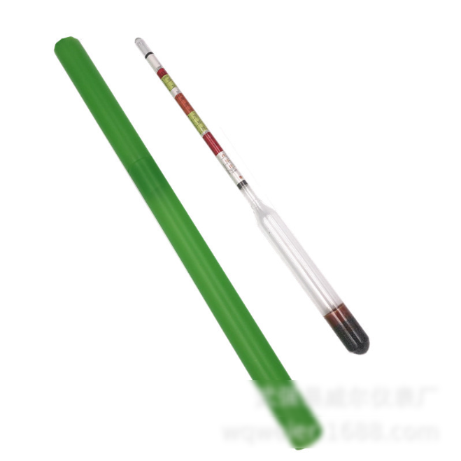 Title 2, Three-range Density Hydrometer Wine Beer Refine...