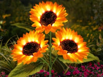 Solar LED Sunflower Garden Lights — foto 7